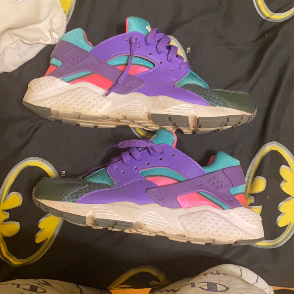 Nike Air Huarache Run Purple/Pink/Teal